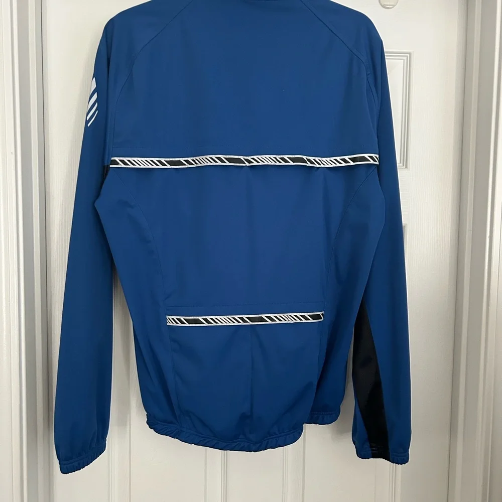 Descente Blue‎ Hooded Windbreaker Jacket Mens Size M